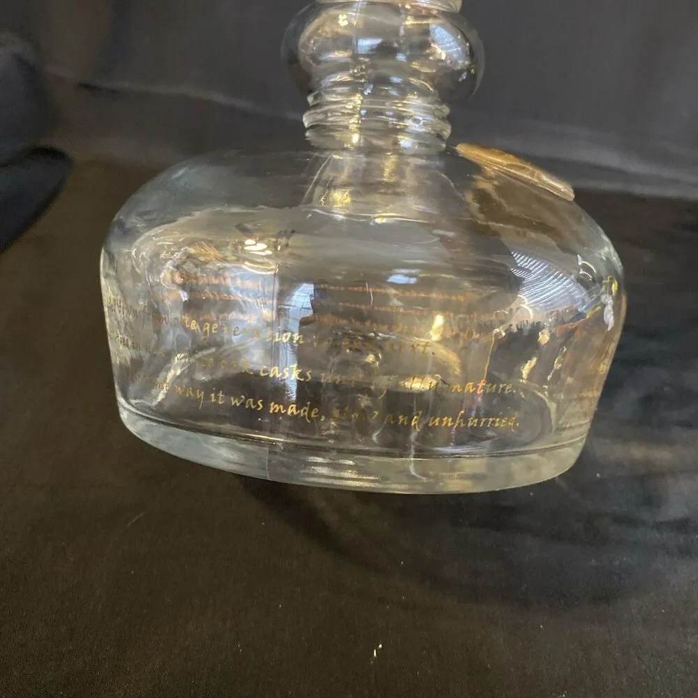 Willett Bourbon Glass Decanter w Stopper 13” Tall Vintage Liquor Bottle
